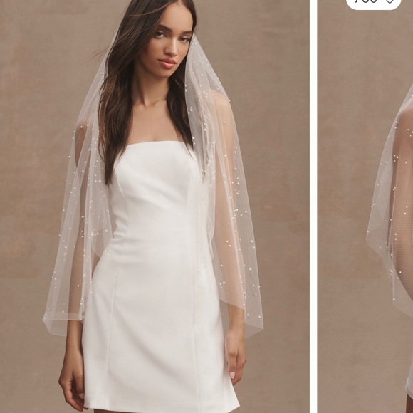 AB Ellie Roesia Pearl Fingertip Viel - Anthropologie - Picture 7 of 9